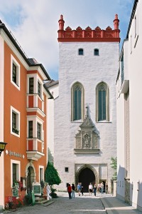 Blick in die Schloßstraße mit dem Matthiasturm. Foto Lohse, Chemnitz