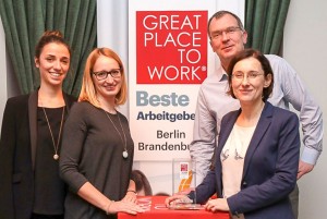 Projektron ist auch einer der besten Arbeitgeber Deutschlands. Foto: Konstantin Gastmann für Great Place to Work Deutschland GmbH