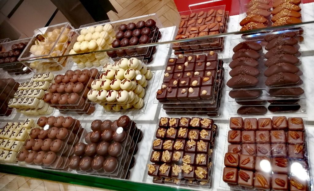 Köstliche Schokolade bei Neuhaus.