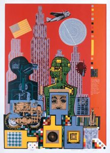 Eduardo Paolozzi, Wittgenstein in New York (aus: As is When), 1965, Siebdruck auf Vélinpapier.