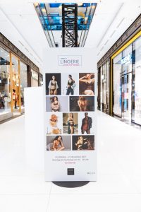 French Lingerie Pop-up Shop in der Mall of Berlin.