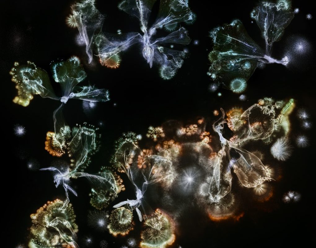 Foto aus der Serie "Microverse" von Kathrin Linkersdorff, Mitglied im Exzellenzcluster „Matters of Activity“ der HU Microverse III / 3 / Sc-M510 / 19.6.-10.10.24’, 2025 © Kathrin Linkersdorff