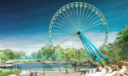 Spreepark-Riesenrad Gesamtansicht. © realities:united & sbp schlaich bergermann partner
