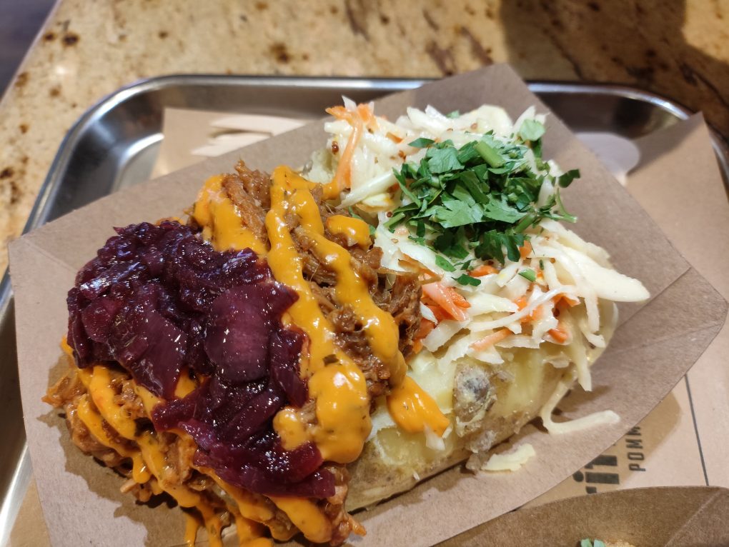 Ofenkartoffel Pulled Pork.