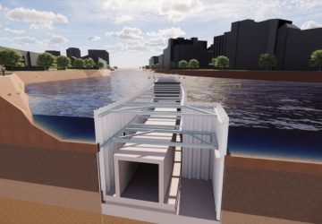 In dieser Bauweise soll der Tunnel unter der Spree neu gebaut werden. Visualisierung: BVG Projekt GmbH