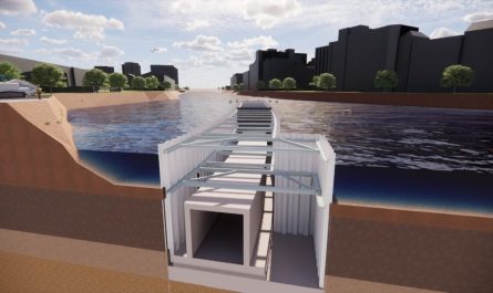 In dieser Bauweise soll der Tunnel unter der Spree neu gebaut werden. Visualisierung: BVG Projekt GmbH