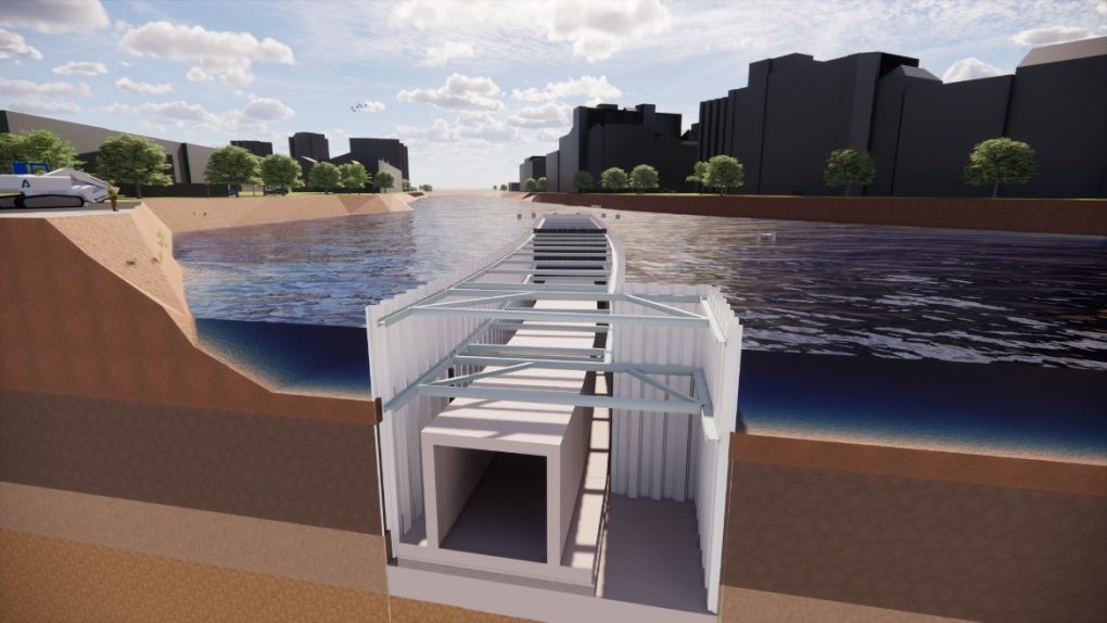 In dieser Bauweise soll der Tunnel unter der Spree neu gebaut werden. Visualisierung: BVG Projekt GmbH