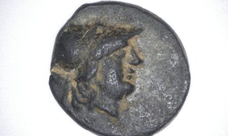 Bronzemünze mit dem Kopf der Athena auf der Vorderseite. Herkunft Ilion. 3. Jahrhundert v. Chr. © Staatliche Museen zu Berlin, Museum für Vor- und Frühgeschichte / Ulrike Scheibe