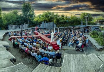 Globe Berlin Open Air Bühne für Hamlet 2024. © thorsten wulff