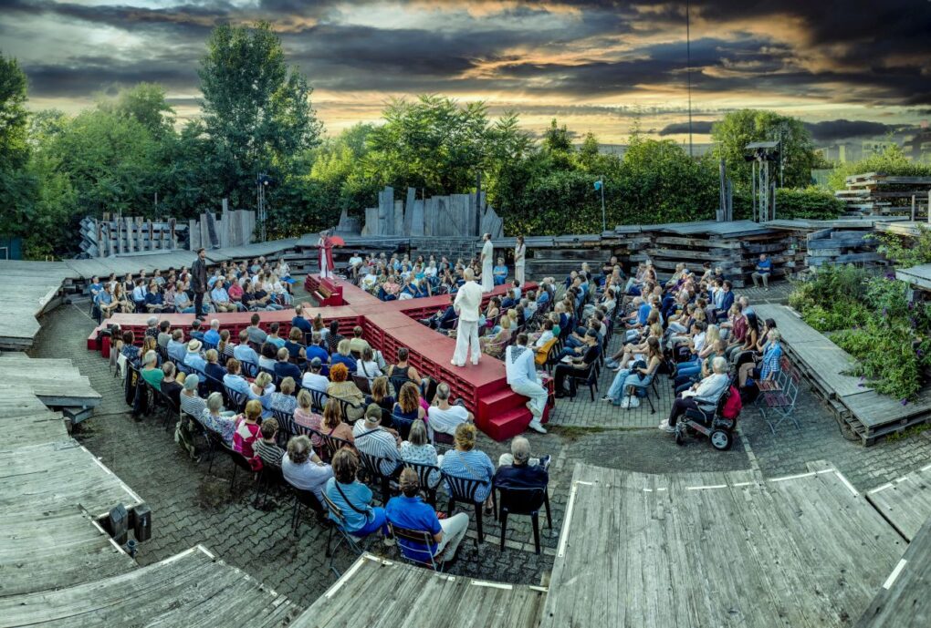 Globe Berlin Open Air Bühne für Hamlet 2024. © thorsten wulff