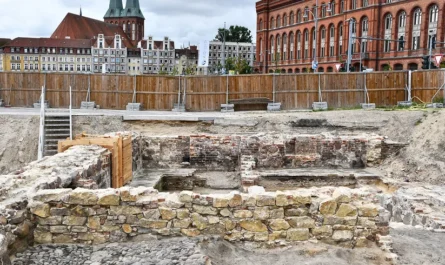 Grabung am Molkenmarkt: Blick in westliche Richtung auf den Steinkeller © Landesdenkmalamt Berlin, Judith Katharina Stern